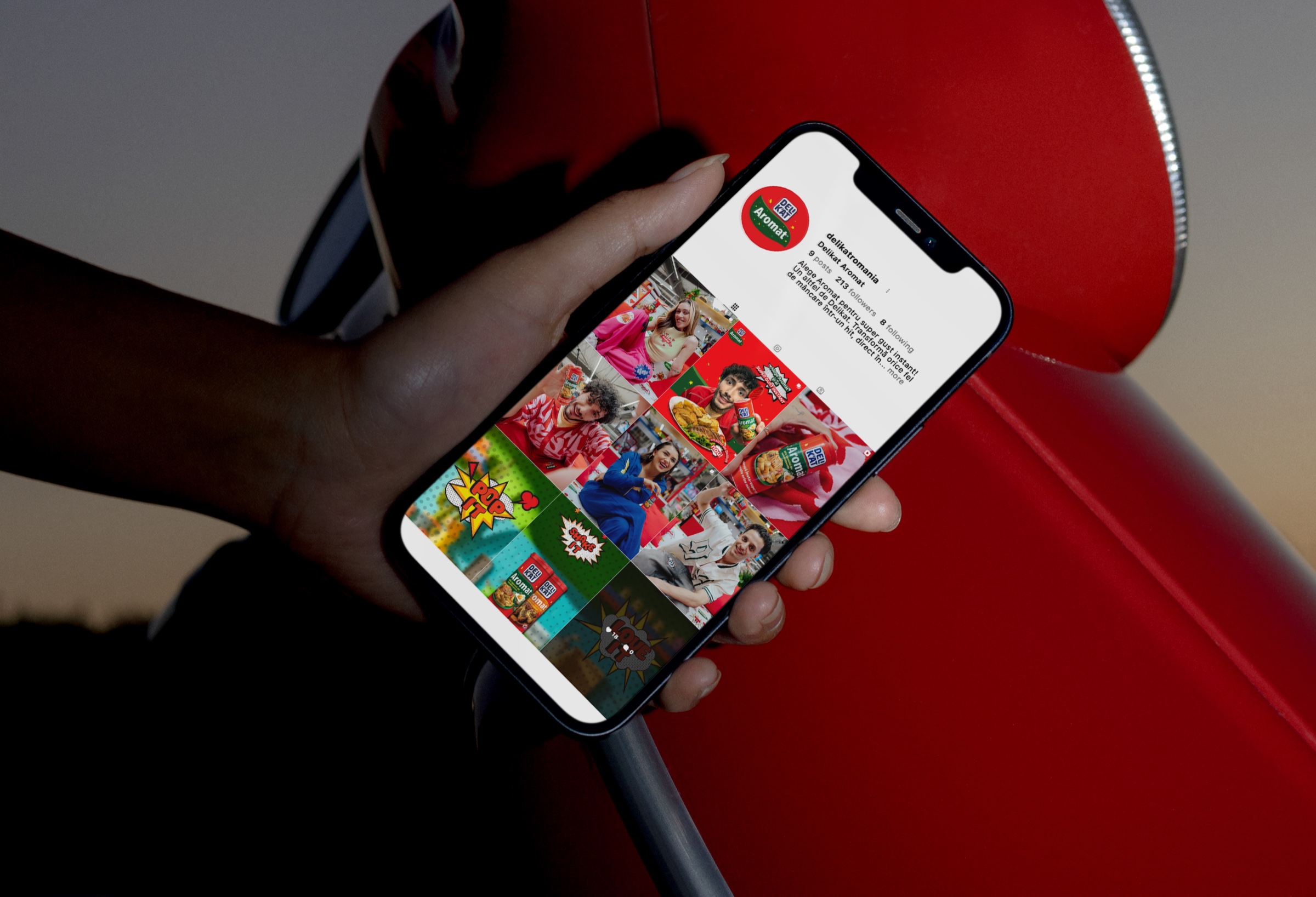 Aromat Instagram mockup